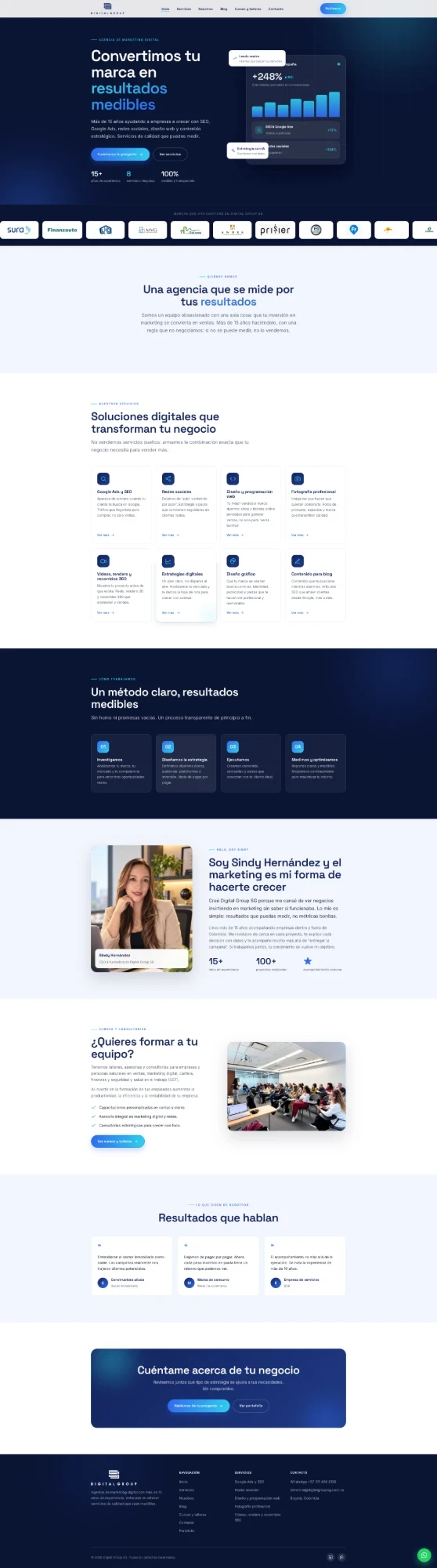 Digital Group — Agencia de marketing · Sitio web