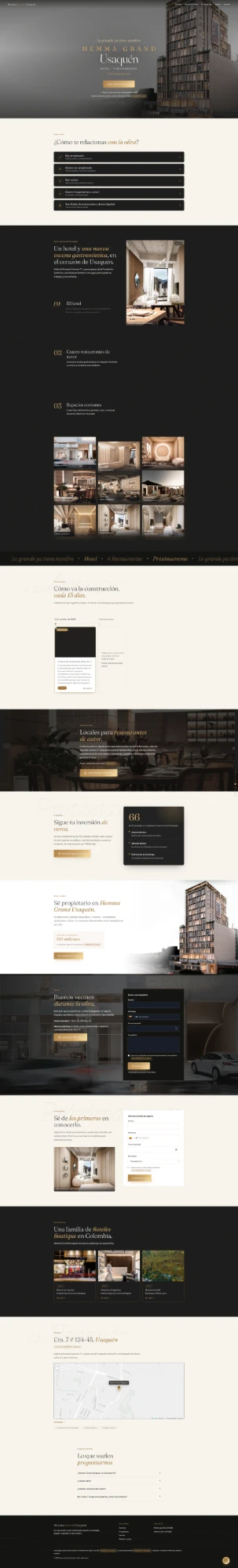 Hemma Grand Usaquén — Hotel boutique · Sitio web